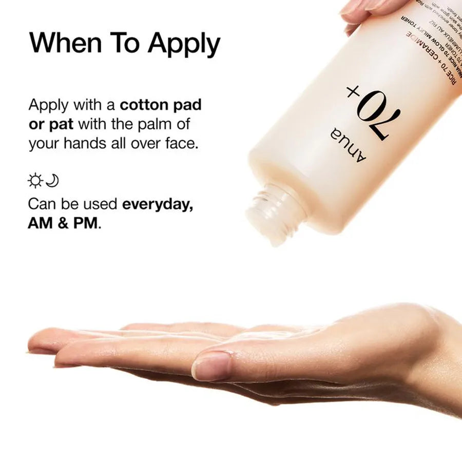 Anua 70+ Rice Glow Milky Toner
